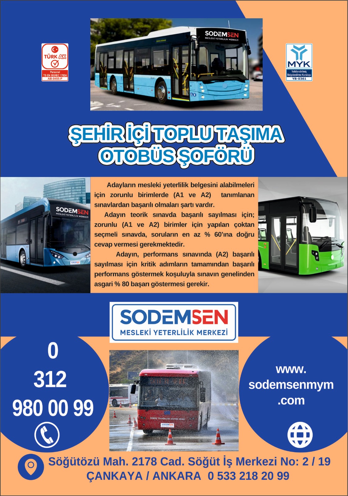 Şehir İçi Toplu Taşıma Otobüs Şoförü